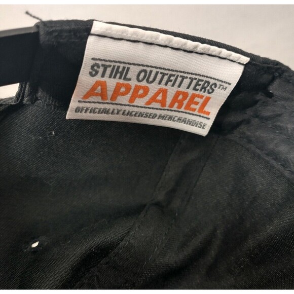 Team Stihl Chainsaws Power Equipment Saw Black Snapback Baseball Cap Hat - Picture 9 of 11